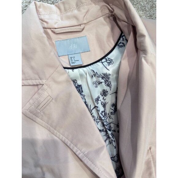 H&M Peach-Pink Trench Coat - Picture 3 of 3